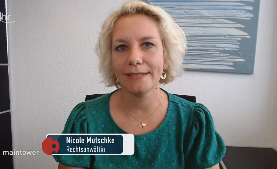 Nicole Mutschke Kanzlei Experte Anwalt TV hr maintower