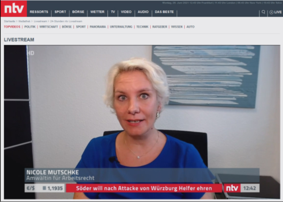Nicole Mutschke Kanzlei ntv experte anwalt medienrecht
