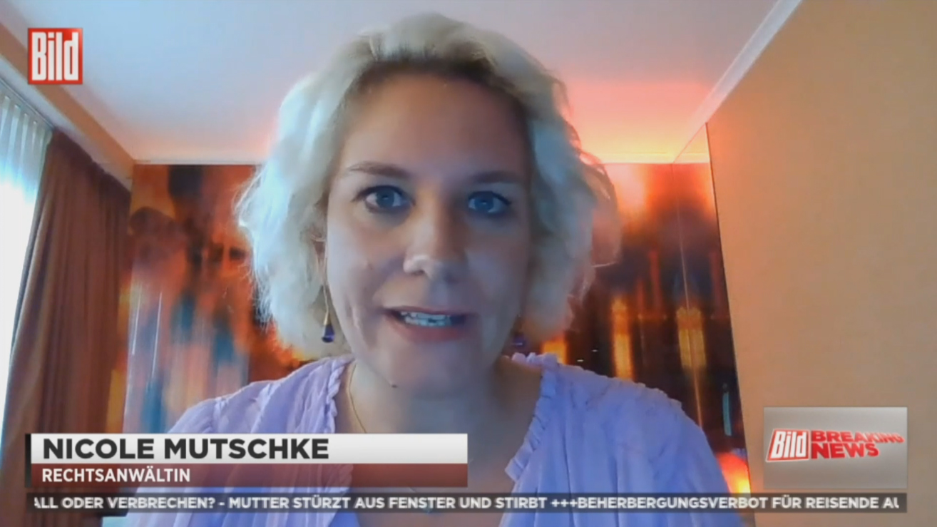 Nicole Mutschke Kanzlei Experte Anwalt TV corona bild nachrichten