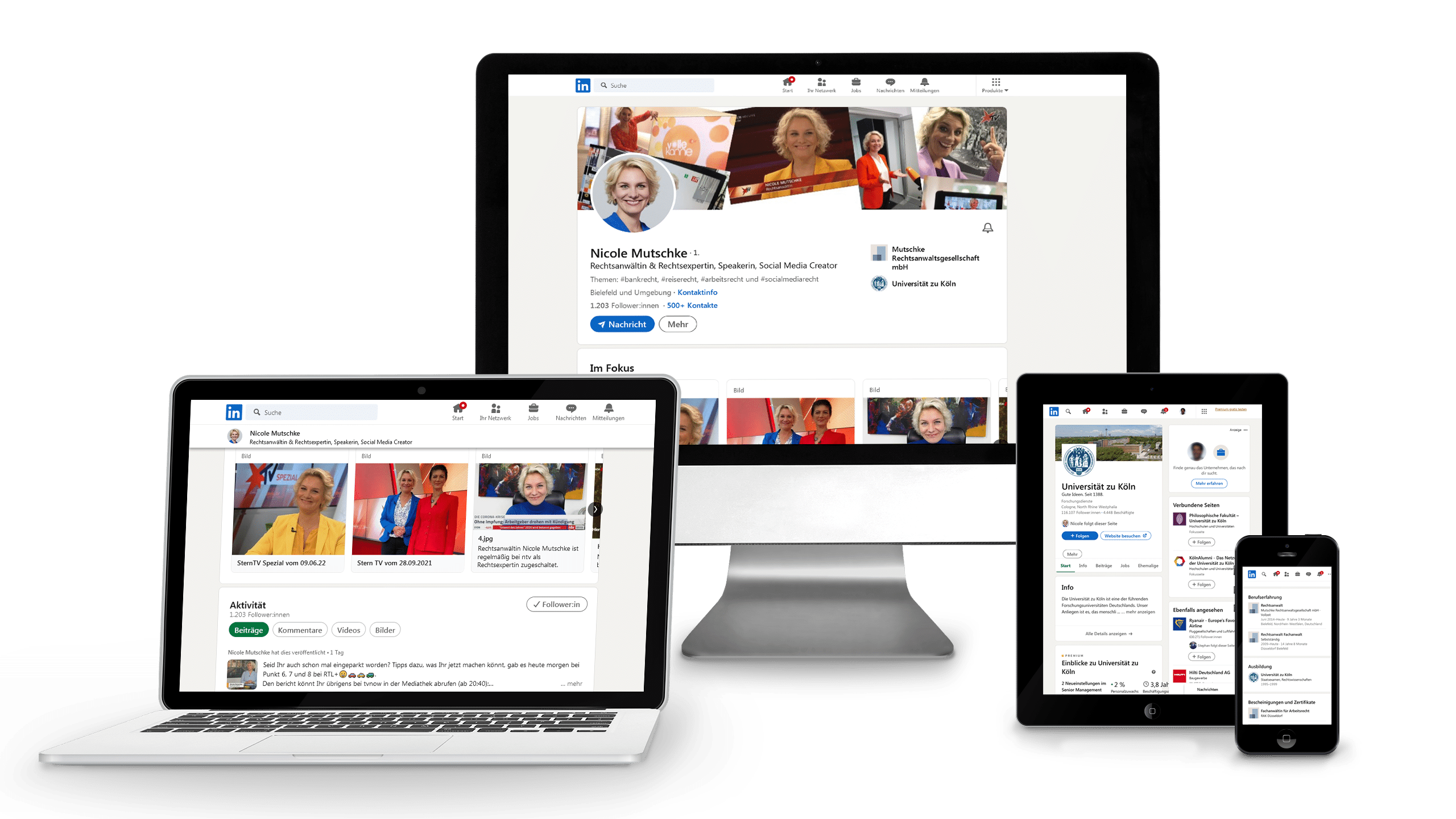 Kanzlei Mutschke Rechtsanwältin und TV-Rechtsexpertin Nicole Mutschke bei LinkedIn