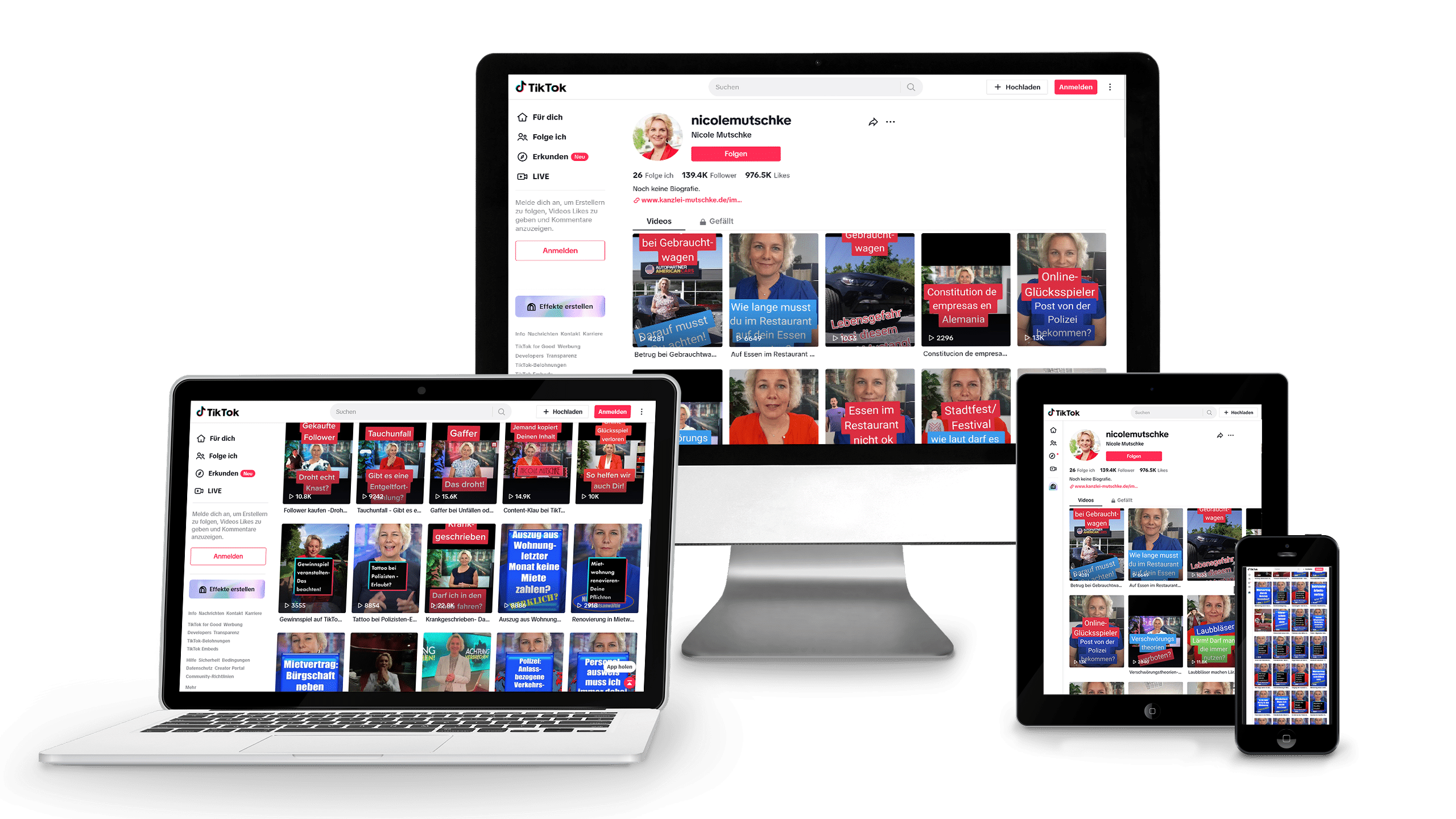 Kanzlei Mutschke Rechtsanwältin und TV-Rechtsexpertin Nicole Mutschke bei TikTok