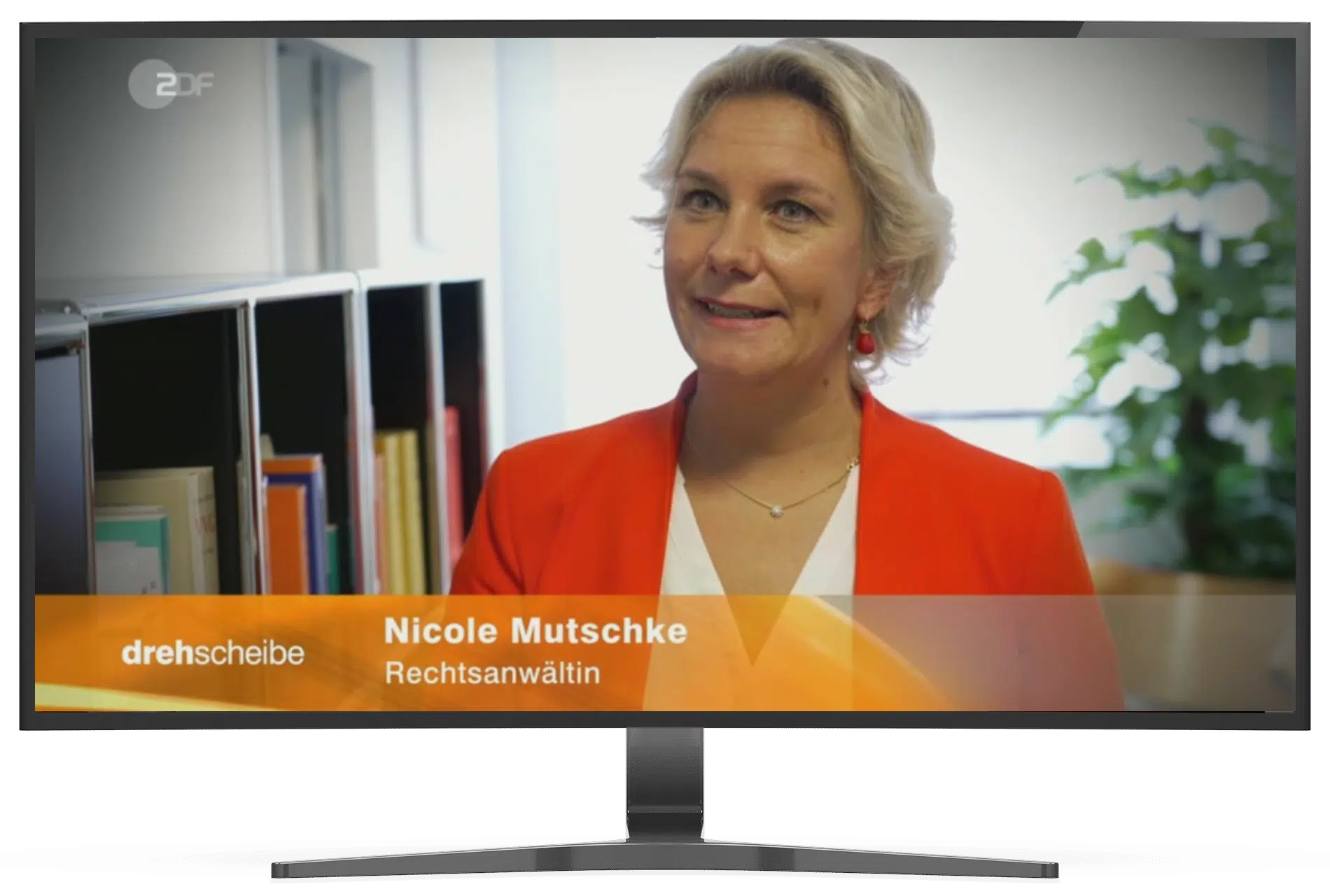 TV-Rechtsanwältin Nicole Mutschke in der Sendung drehscheibe im ZDF