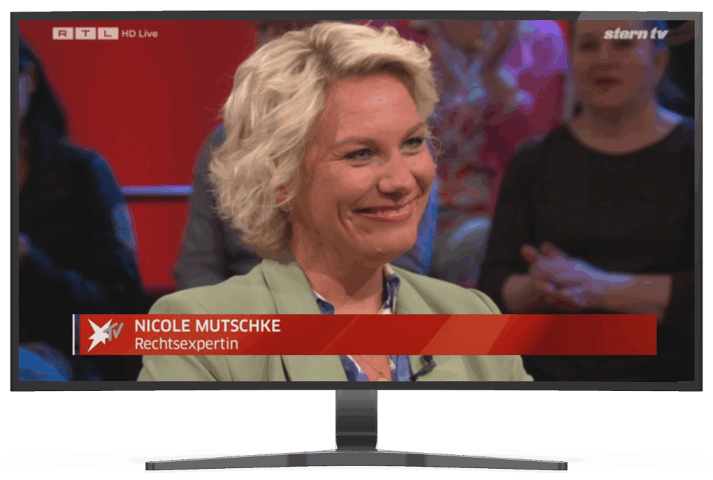 TV-Rechtsanwältin Nicole Mutschke bei sternTV auf RTL