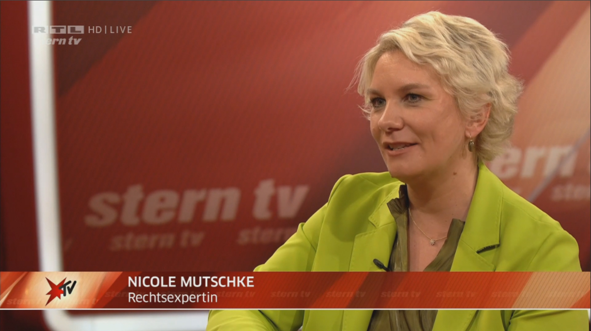 Nicole Mutschke sterntv rtl experte anwalt medienrecht